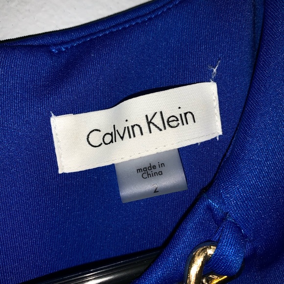Royal Blue Calvin Klein Dress - Picture 2 of 2